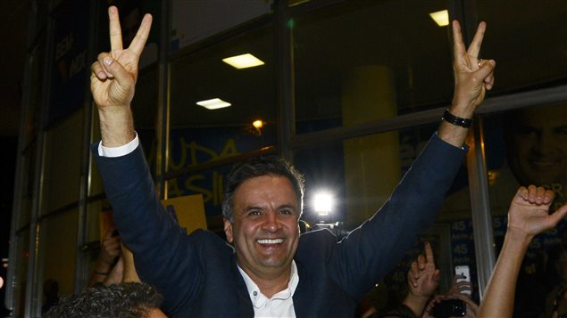 Aecio Neves, se enfrentará a Dilma Roussef en una segunda vuelta.