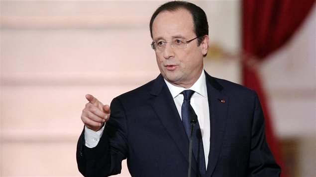 François Hollande, président de la France, à besoin du Canada pour combattre le réchauffement.