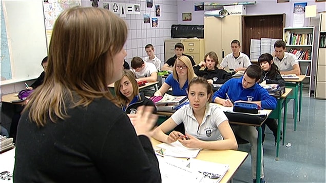 Élèves en classe