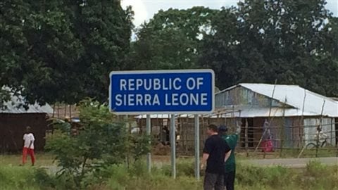 Frontière entre la Guinée et la Sierra Leone, à Pamelap