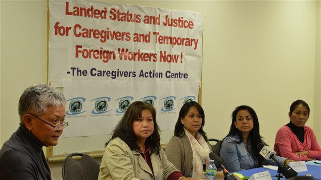 Press conference with the committee at the Caregivers Action Centre Oct. 9, 2014