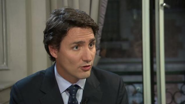 Justin Trudeau, jefe del Partido Liberal de Canadá.