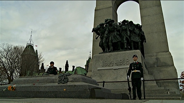 Monumento conmemorativo de guerra en Ottawa.