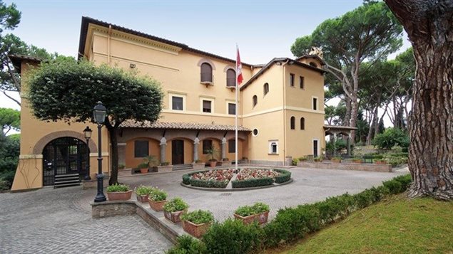 Villa Grandi, antigua embajada de Canadá en Italia.
