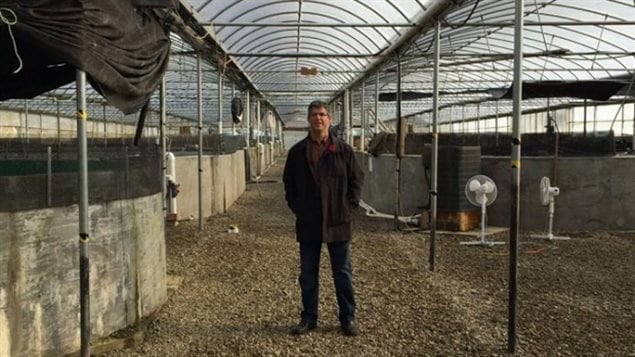 Jonathan Barry, président de Breviro Caviar au Nouveau-Brunswick.