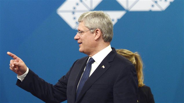Stephen Harper, primer ministro canadiense.