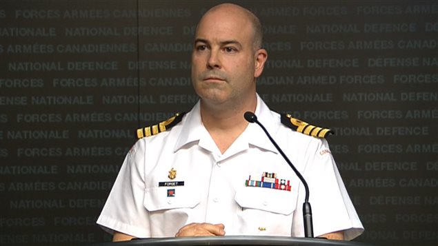 Capitán Paul Forget, del Comando de Operaciones Inter Armas de Canadá.