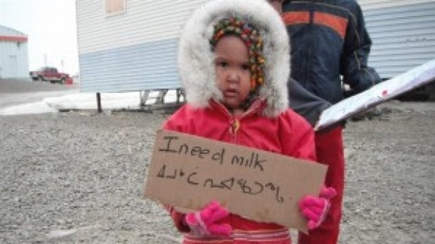 Enfant au Nunavut