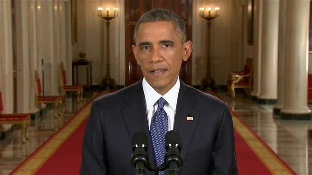 Barack Obama durante su discurso sobre los clandestinos en Estados Unidos.