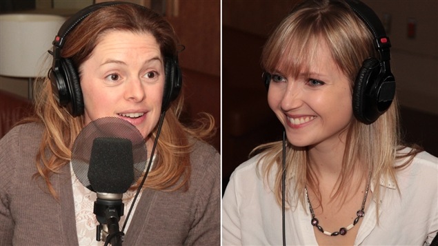 La comédienne Catherine Trudeau et l'auteure Chloé Varin La comédienne Catherine Trudeau et l'auteure Chloé Varin