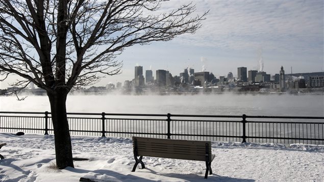 Ice fog rising on the St. Lawrence River in Montreal in January 2011 when temperatures hovered around - 25 C. Extreme temperature fluctuations are one of the challenges to the city's infrastructure.