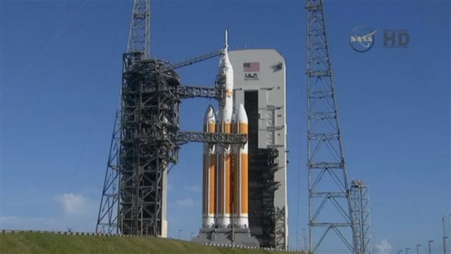 Vol inaugural de la fusée Orion en 2014.