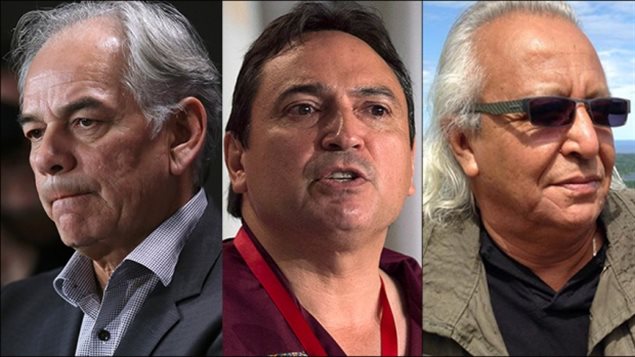 Ghislain Picard, Perry Bellegarde et Leon Jourdaine 