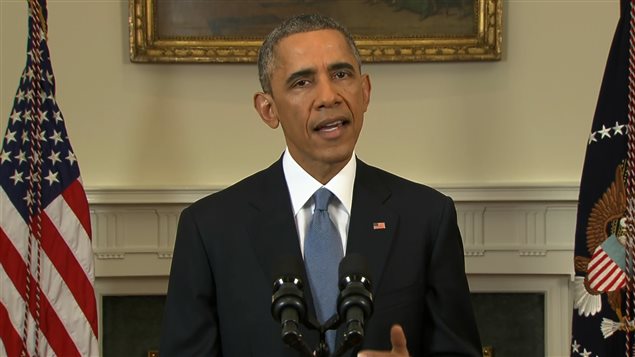 El presidente Barack Obama anunciando los detalles del acuerdo con Cuba.