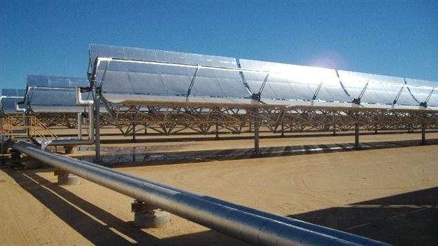 La ferme solaire à Medecine Hat en Alberta 