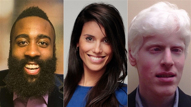 Trois personnalités figurant sur le palmarès <i>30 under 30</i> du magazine <i>Forbes</i> : le joueur de basketball James Harden, la rédactrice du site Mic.com Elizabeth Planks et l'entrepreneur et mathématicien Vikram Modi. Trois personnalités figurant sur le palmarès <i>30 under 30</i> du magazine <i>Forbes</i> : le joueur de basketball James Harden, la rédactrice du site Mic.com Elizabeth Planks et l'entrepreneur et mathématicien Vikram Modi.