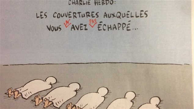 Une caricature de Garnotte à la une du Devoir