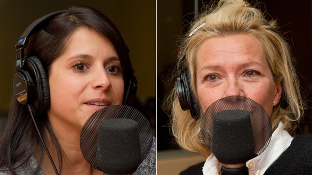 Les comédiennes et animatrice Anaïs Favron et Élise Guilbeaut Les comédiennes et animatrice Anaïs Favron et Élise Guilbeaut