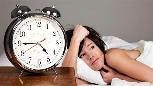 Une femme incapable de dormir