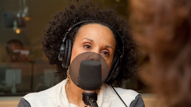 La chanteuse et concurrente de <i>La voix</i>, Sylvie Desgroseillers