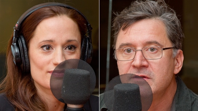 Les comédiens Bénédicte Décary et François Papineau Les comédiens Bénédicte Décary et François Papineau