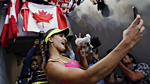 Eugenie Bouchard après son match
