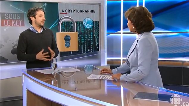 Matthieu Dugal au <em>Téléjournal</em> pour sa chronique « Sous le net » Matthieu Dugal au <em>Téléjournal</em> pour sa chronique « Sous le net »