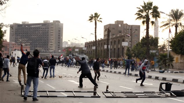 تظاهرة في القاهرة في الخامس والعشرين من الشهر الماضي