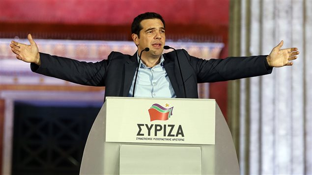 Alexis Tsipras, chef du parti d'extrême gauche Syriza