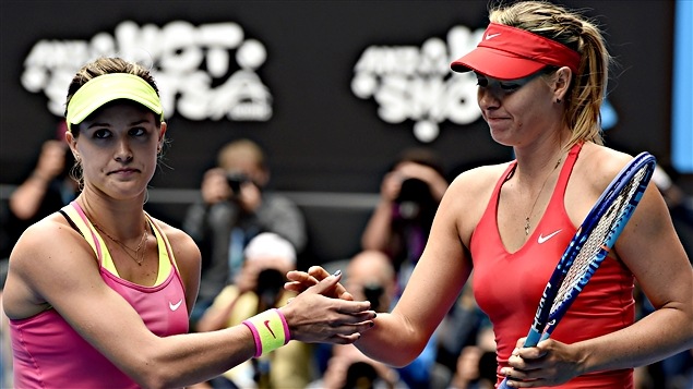 Eugenie Bouchard et Maria Sharapova