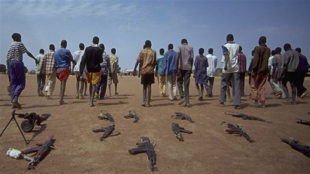 Desmovilización de niños soldados en Sudán. UNICEF y sus aliados lograron liberar a 3.000 niños soldados que estaban en manos de grupos armados.