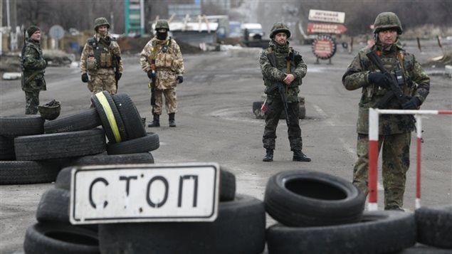 Des militaires ukrainiens près de la ville de Debaltseve, le 24 décembre 2014