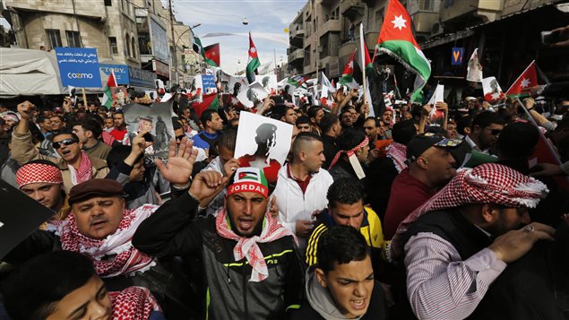 Manifestation à Amman, en Jordanie, le 6 février