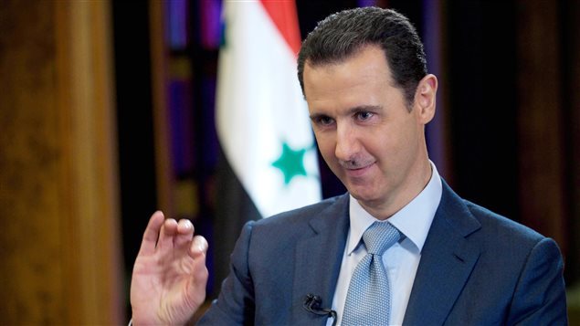 El presidente sirio Bacha Al-Assad durante su entrevista con la BBC