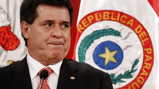Horacio Cartes, presidente de Paraguay.
