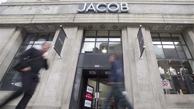 Devanture d'un magasin de la chaîne Jacob, qui a disparu en 2014 Devanture d'un magasin de la chaîne Jacob, qui a disparu en 2014