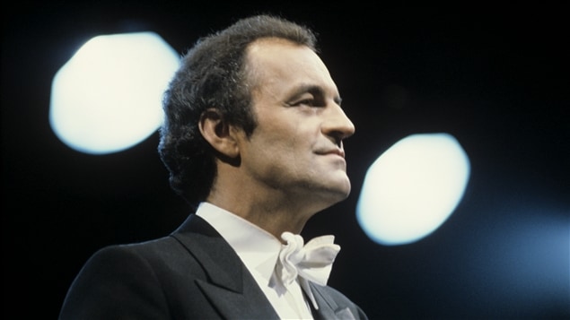 Le chef d’orchestre suisse Charles Dutoit lors d’unconcert de l’Orchestre symphonique de Montréal en 1982.