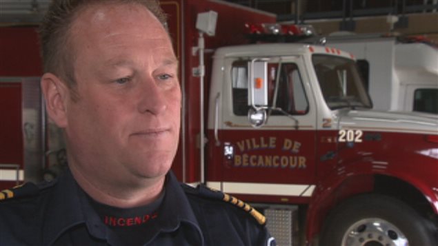 Le directeur du service des incendies de Bécancour, Luc Desmarais