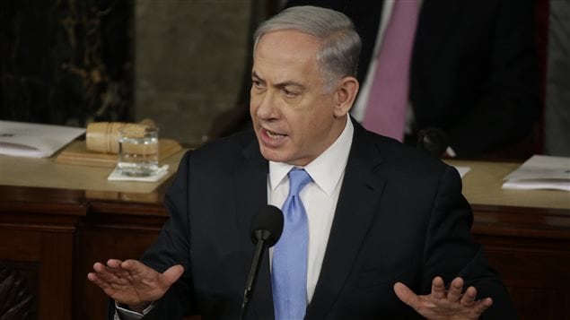 Benjamín Netanyahu ante el Congreso de Estados Unidos.