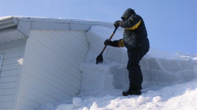 La acumulación de nieve ha sido llamativa este invierno.
