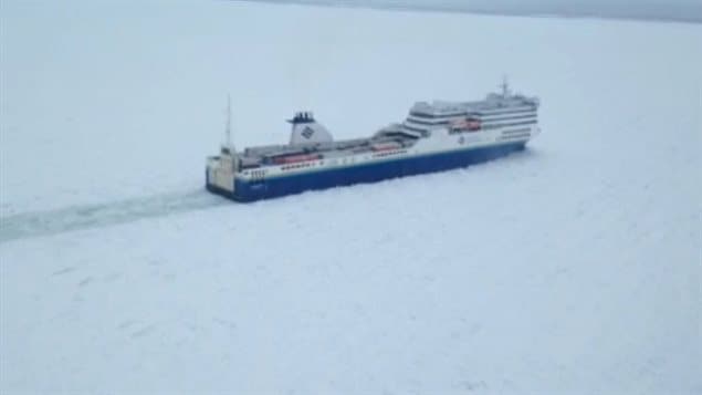 Dur hiver pour les traversiers dans le golfe du Saint-Laurent