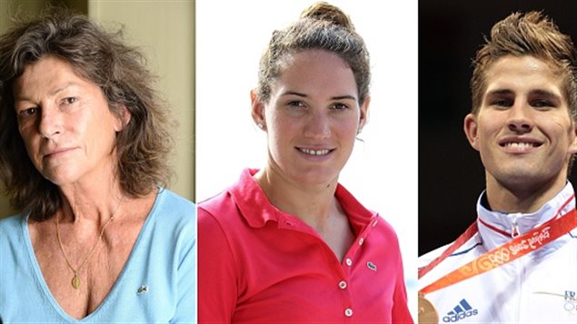 Florence Arthaud, Camille Muffat y Alexis Vastine