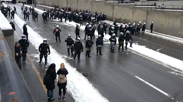En Montreal, las manifestaciones deben informar su recorrido a las autoridades.