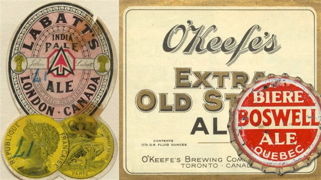 Étiquettes anciennes et capsule des bières Labatt's, O'Keefe's et Boswell Étiquettes anciennes et capsule des bières Labatt's, O'Keefe's et Boswell