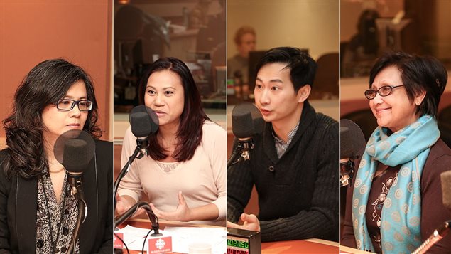 De gauche à droite : Nolsina Yim, Chan Tep, Paul Tom et Geneviève Channarét Srey De gauche à droite : Nolsina Yim, Chan Tep, Paul Tom et Geneviève Channarét Srey