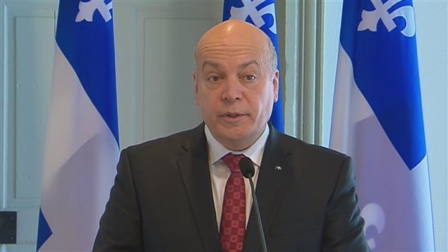 Robert Poeti, ministro de Transporte de Quebec.