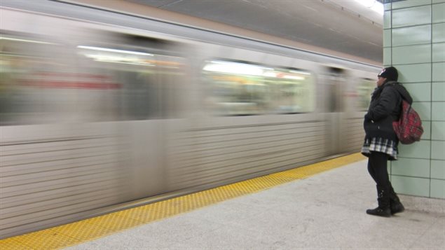 Subways are not moving on the downtown section of the major north-south line in Toronto today as investigators look into the leak of a possibly combustible substance.