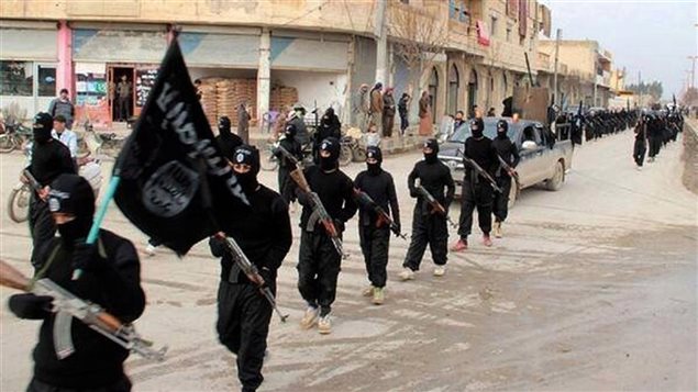 Combatientes del grupo armado Estado Islámico en Siria