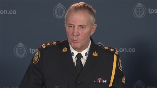Le chef de la police de Toronto, Bill Blair, a annoncé annonce la nouvelle politique d'intervention communautaire de la police.
