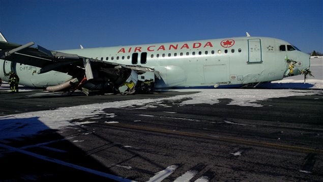 Avion accidenté d'Air Canada